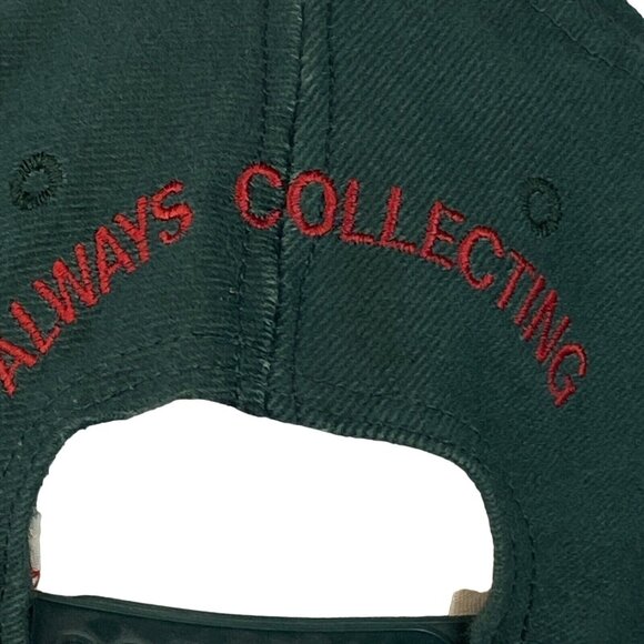 Vtg Coca Cola Monsters of the Gridiron Snapback USA Denim Green Hat Cap w Pin - Picture 7 of 14